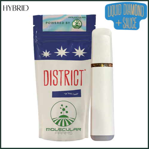 District Cannabis X Molecular Farms | Marion Berries | Liquid Diamond and Sauce Disposable Cartridge