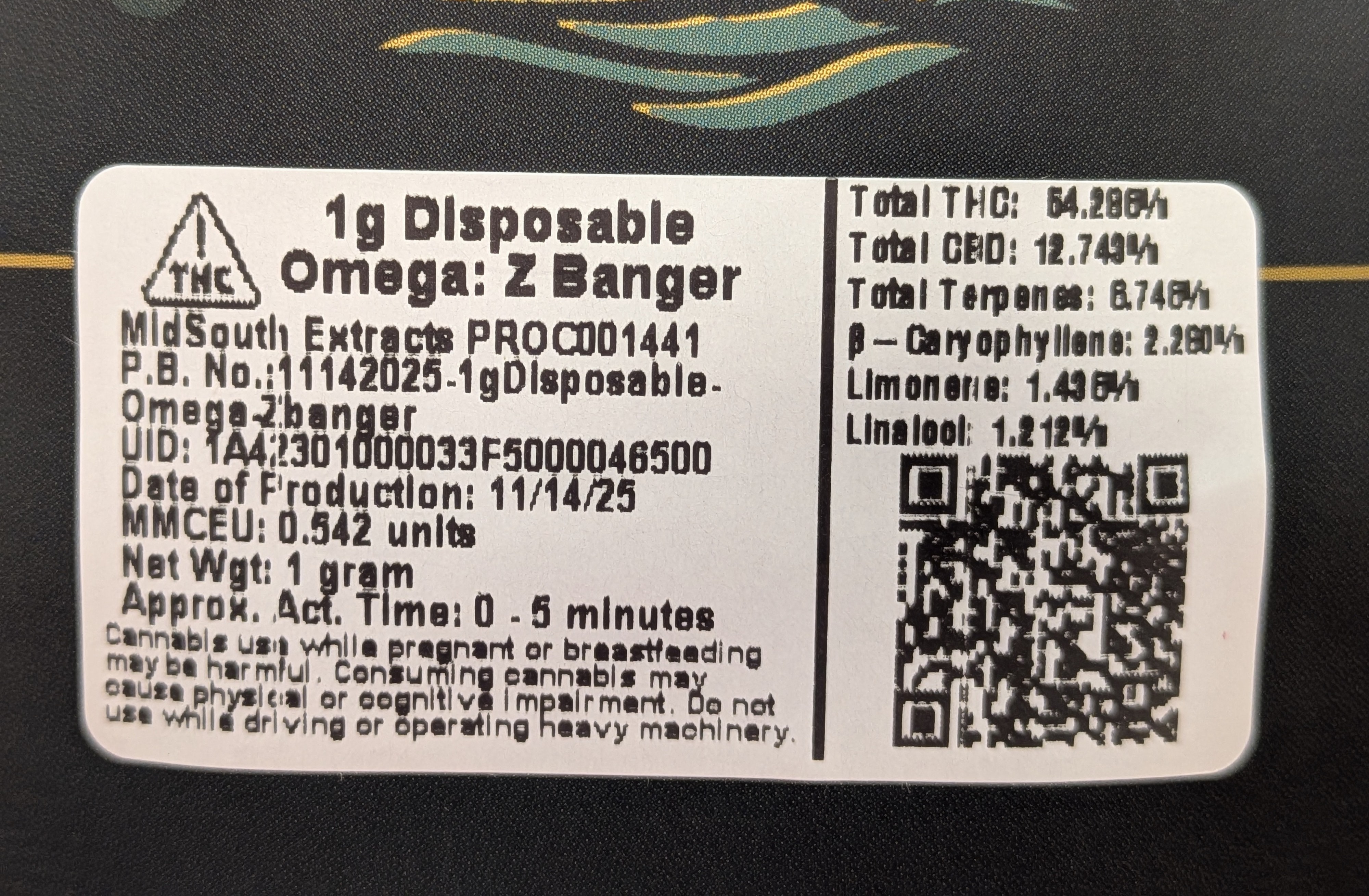 Blackwater Reserve | 1g | Z Banger | Cart