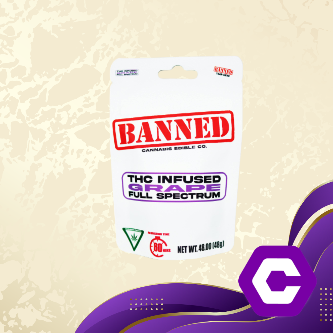 BANNED | GUMMIES | 200MG | GRAPE