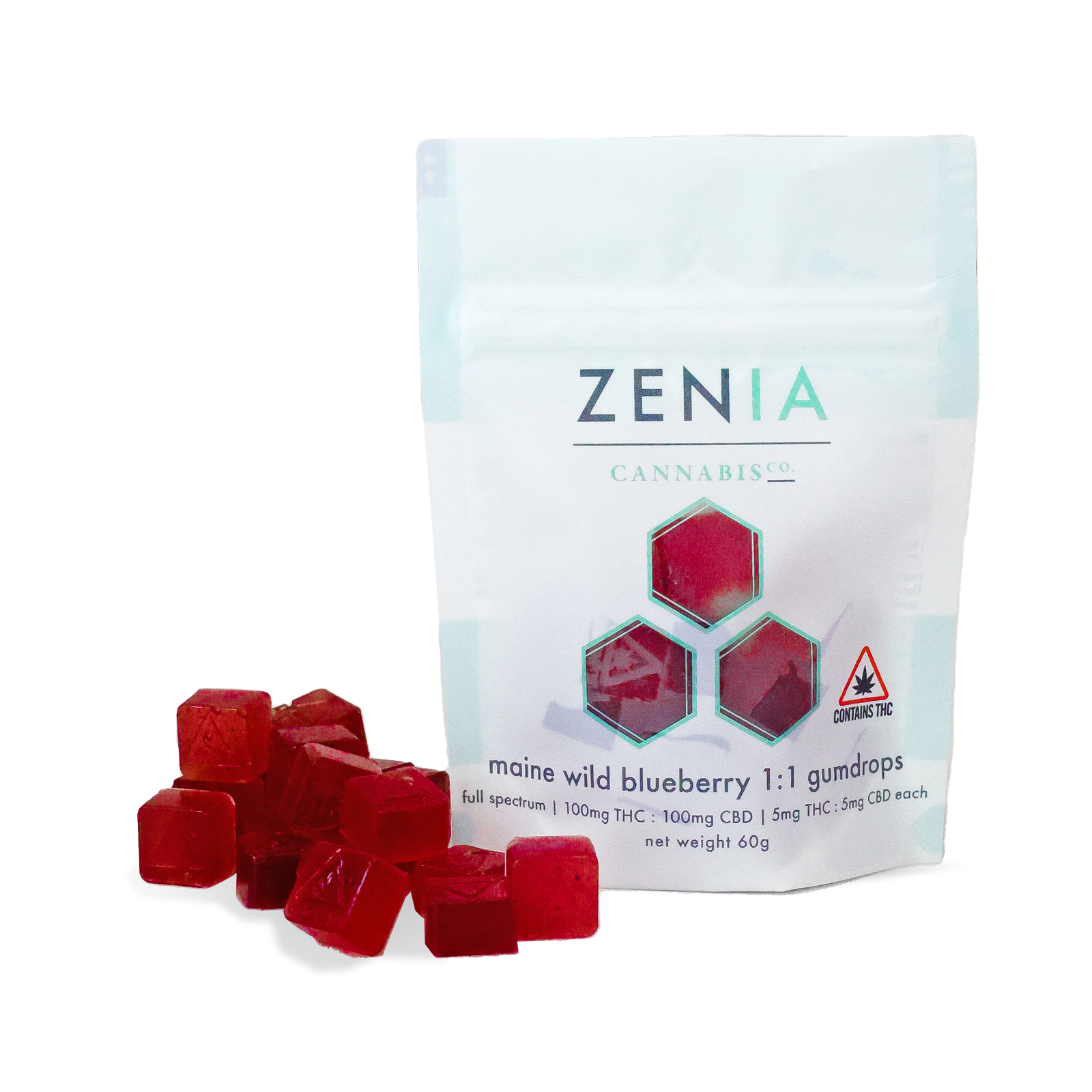 1:1 Maine Wild Blueberry Gumdrops