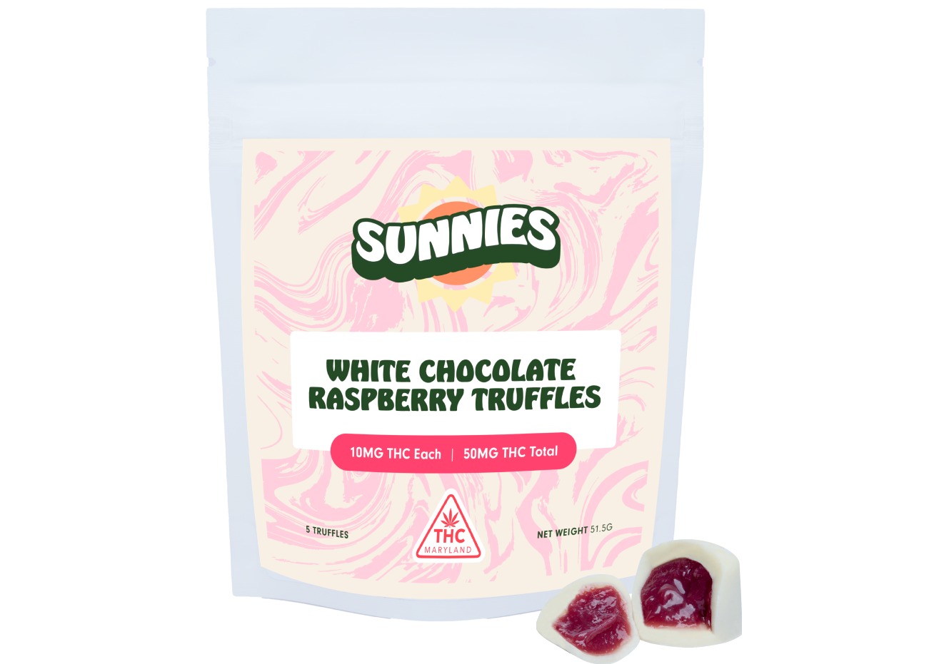 Sunnies White Chocolate Raspberry Truffles