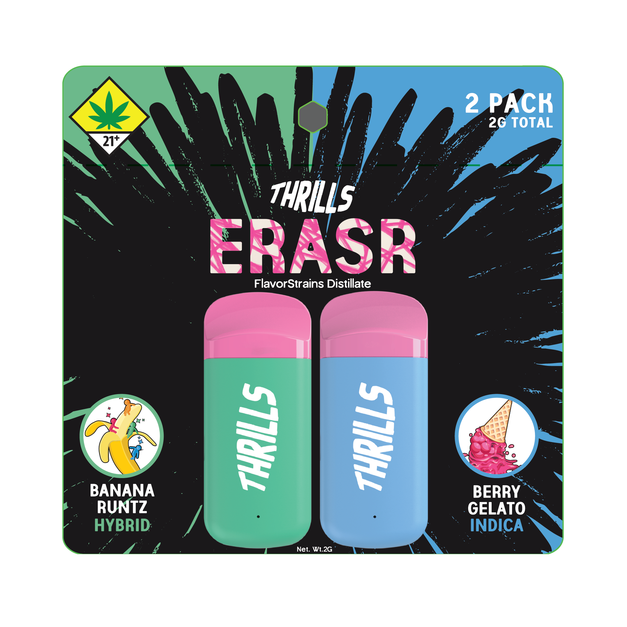 Banana Runtz x Berry Gelato Flavorstrains Erasr