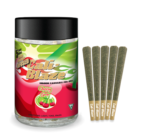 Cali Blaze - 5 Pack Infused Prerolls - Cherry Lime