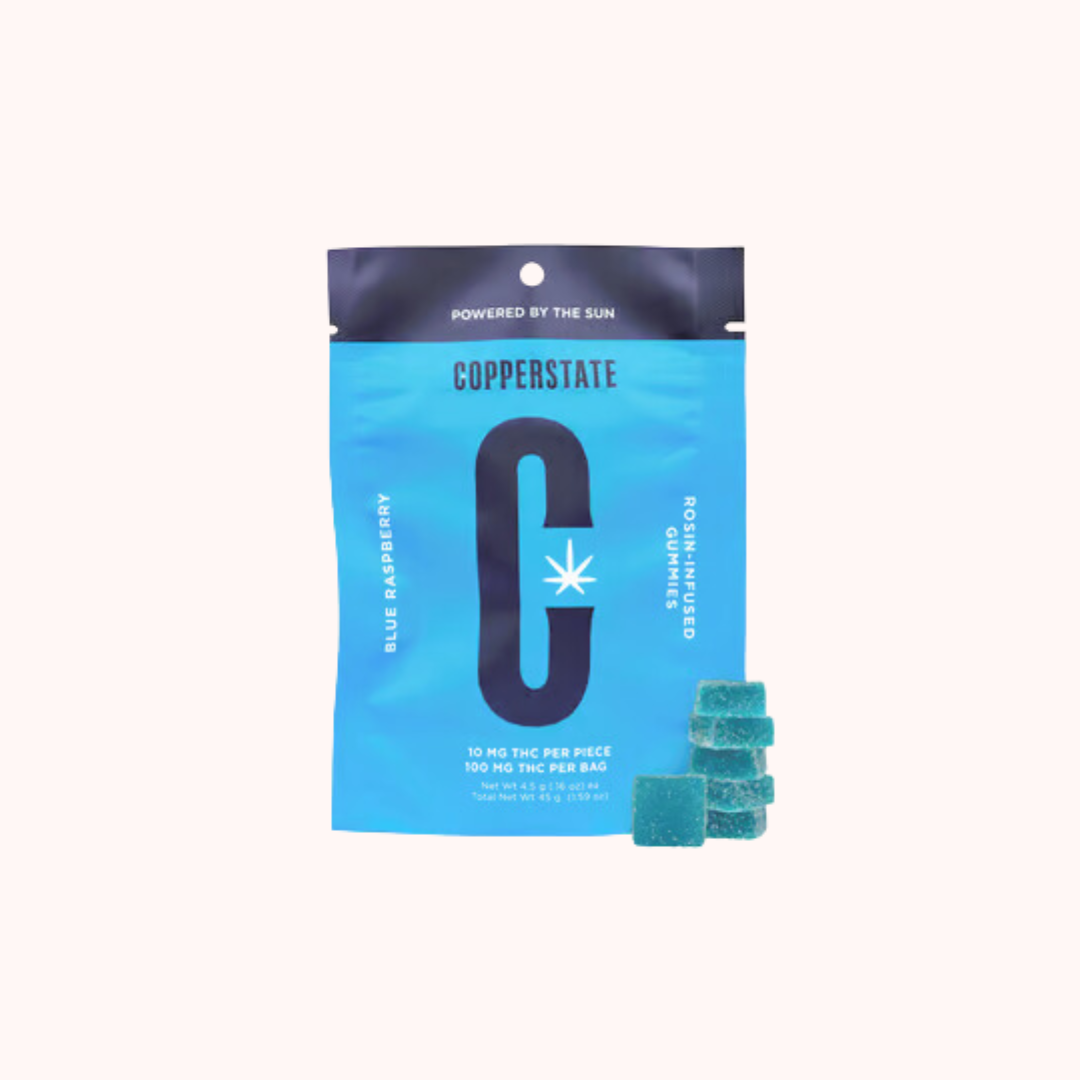 Copperstate Live Ros. Blue Rasp Gummy (100mg)