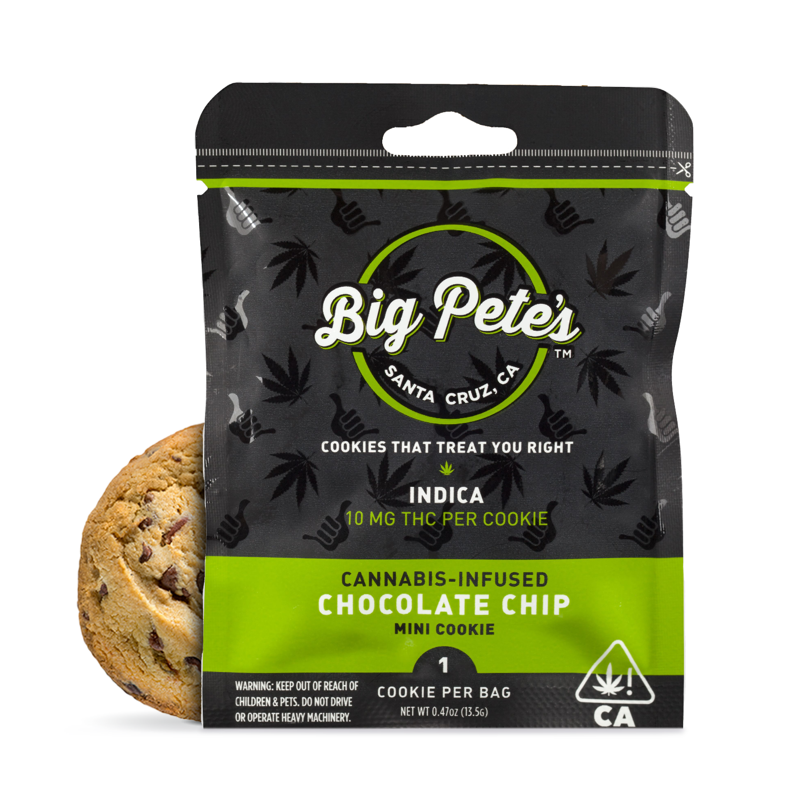 Big Pete's Treats: Indica Chocolate Chip Mini Cookie Single - 0.01g