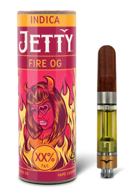 Jetty Fire OG Indica Vape Cart High THC
