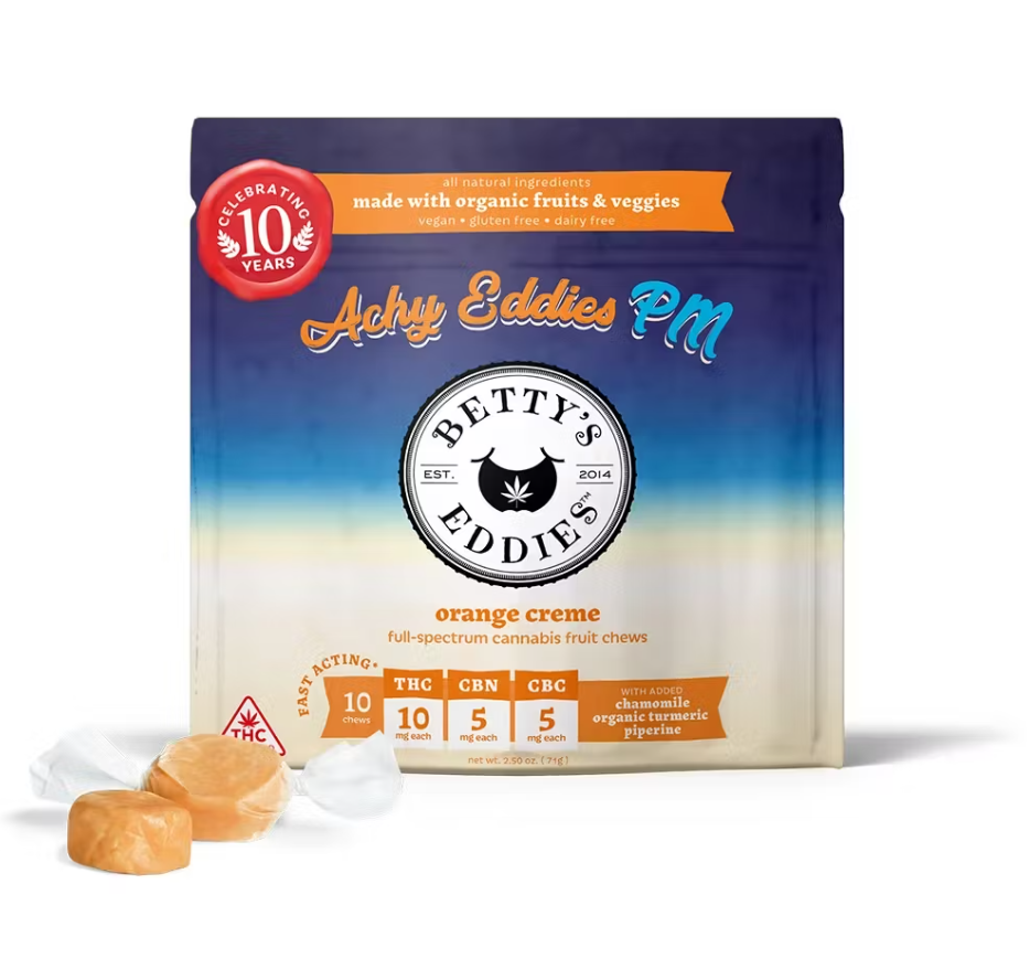 50mg Vegan Betty's Eddies Taffy - Orange Creme