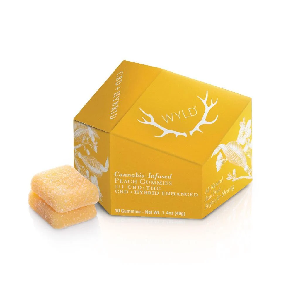 Peach 2:1 CBD:THC | Wyld | Gummies (10 Pack)