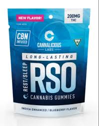 Cannalicious RSO - Rest Blueberry - 200mg Gummies