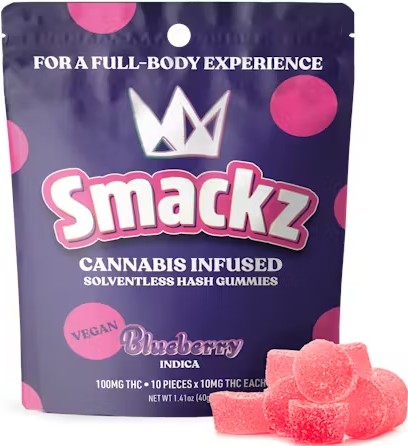 Blueberry [I] - 100MG Smackz Hash Gummies 10PK