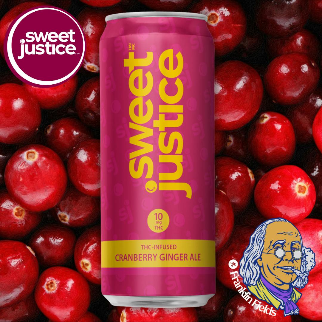 SWEET JUSTICE | 10MG INFUSED BEVERAGE | CRANBERRY GINGER ALE