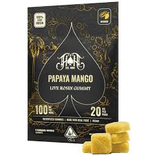 Rosin Gummies Papaya Mango 100mg