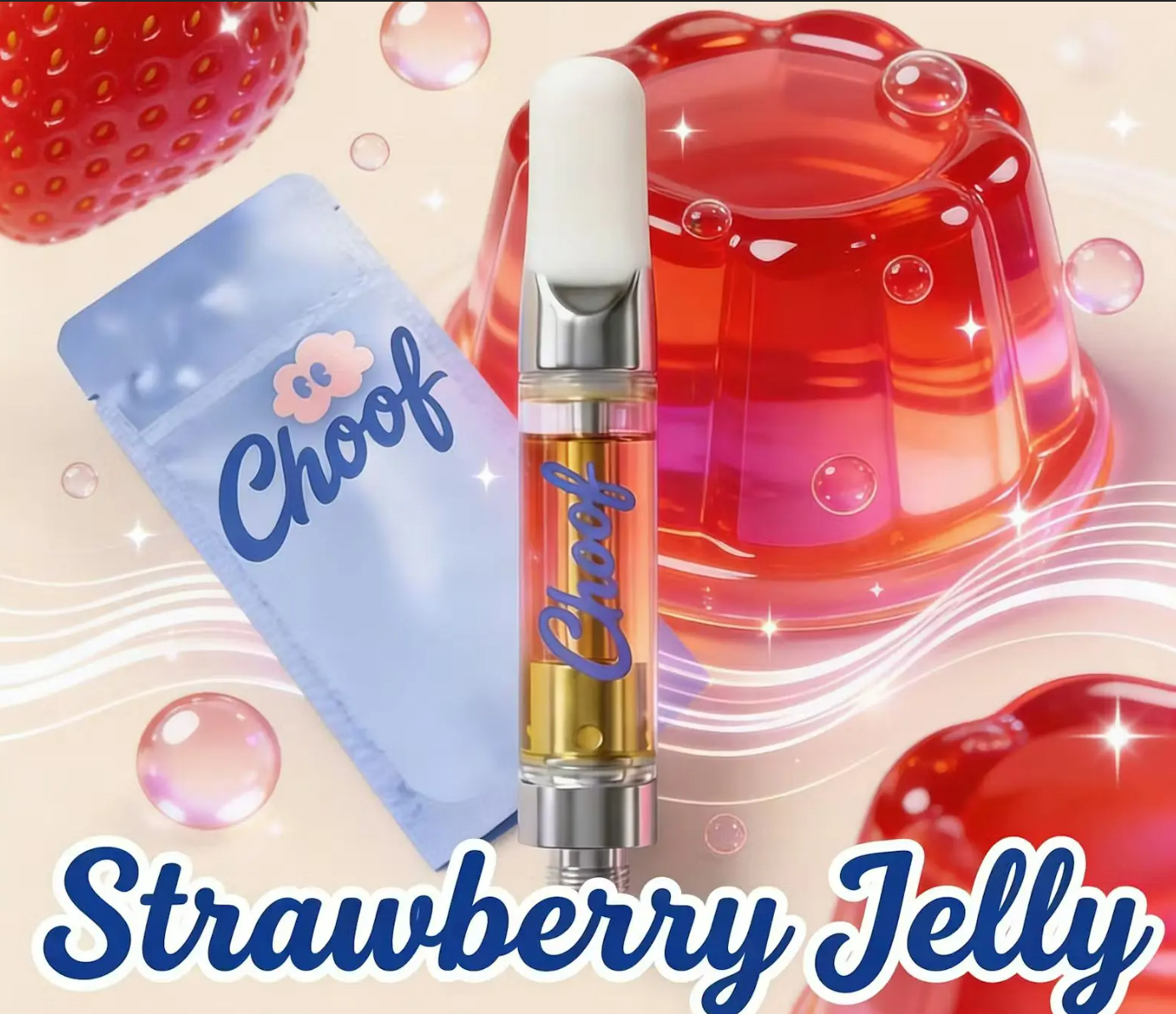 I 510 Vape Cartridge I Strawberry Jelly I .5g