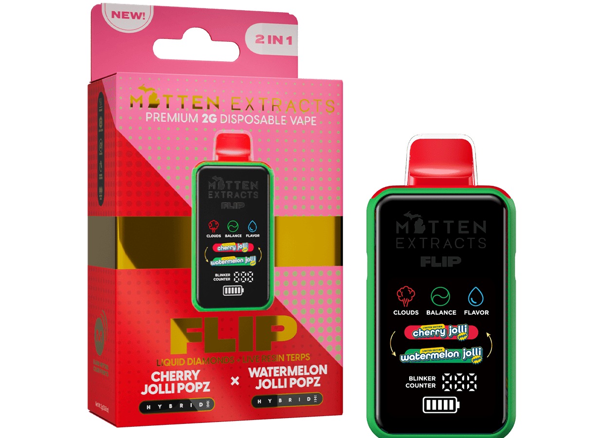 Mitten FLIP - Disposable 2g - Cherry Jolli Popz x Watermelon Jolli Popz - Limited Edition