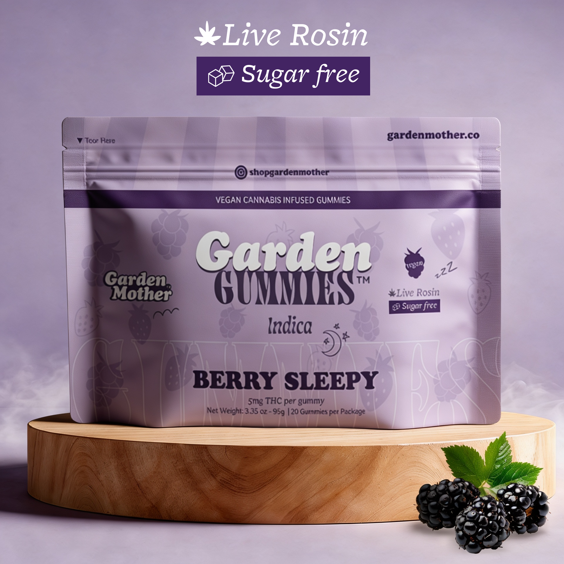Gummies | Berry Sleepy | 100mg | 20pk | Garden Mother product photo