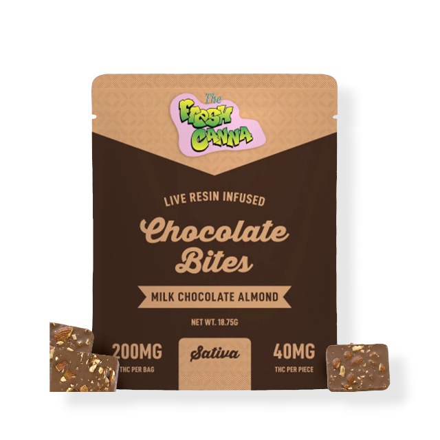 Fresh Canna - 200mg Chocolate Bites - Milk Chocolate Almond
