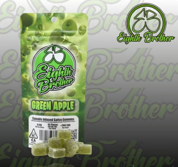 GREEN APPLE (100MG) 10PC GUMMIES [S]