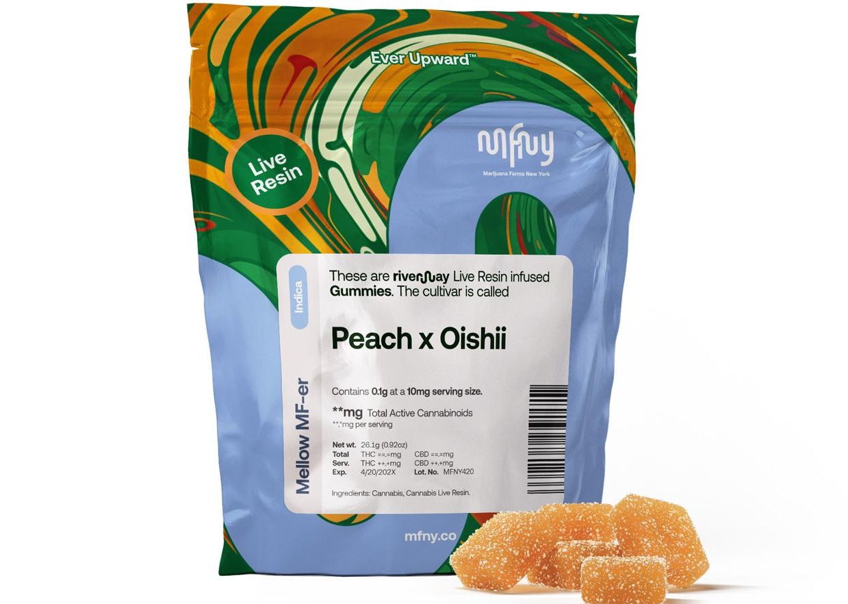 Peach x Oishii Live Resin Gummies | 10 pk