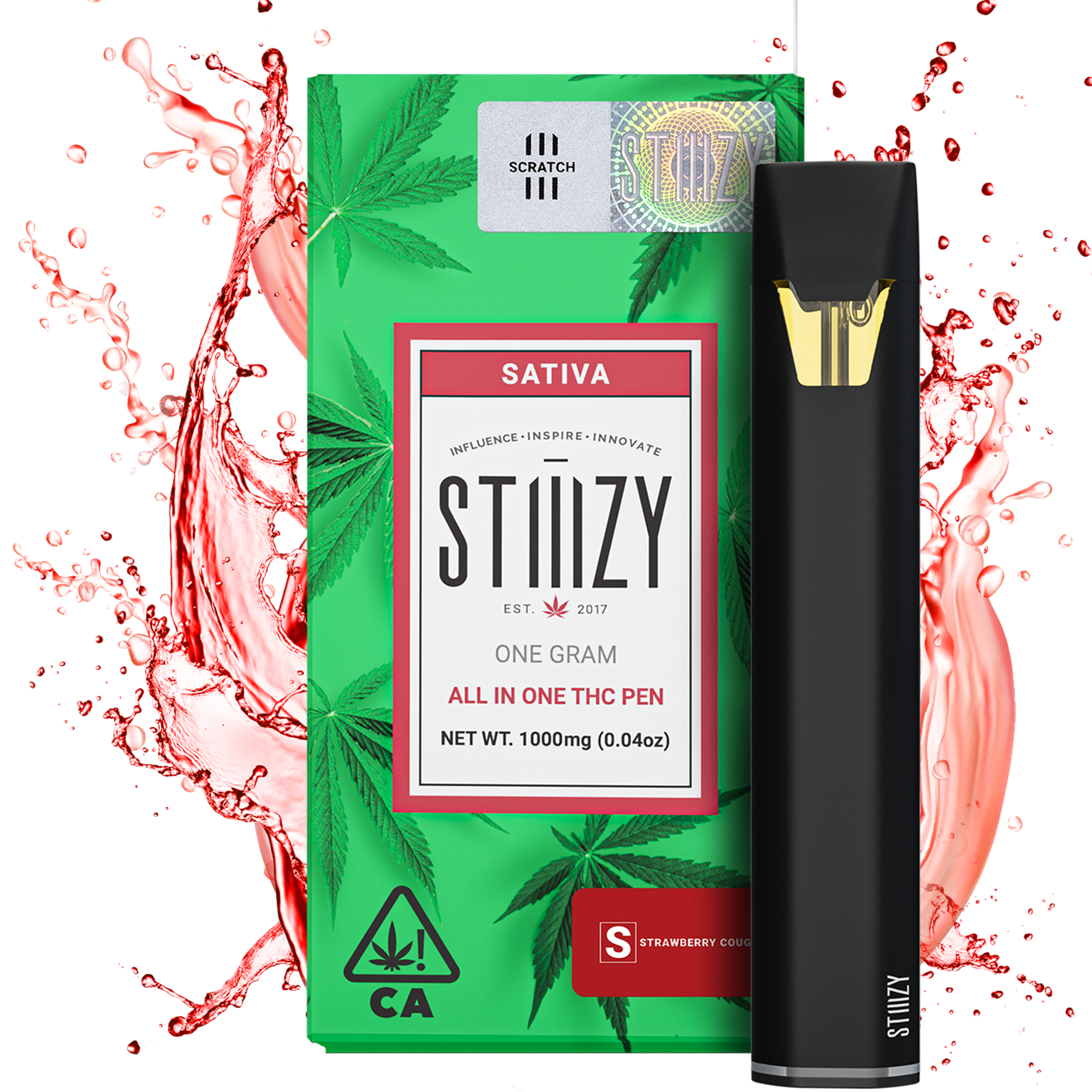 Stiiizy AIO - Strawberry Cough 1g