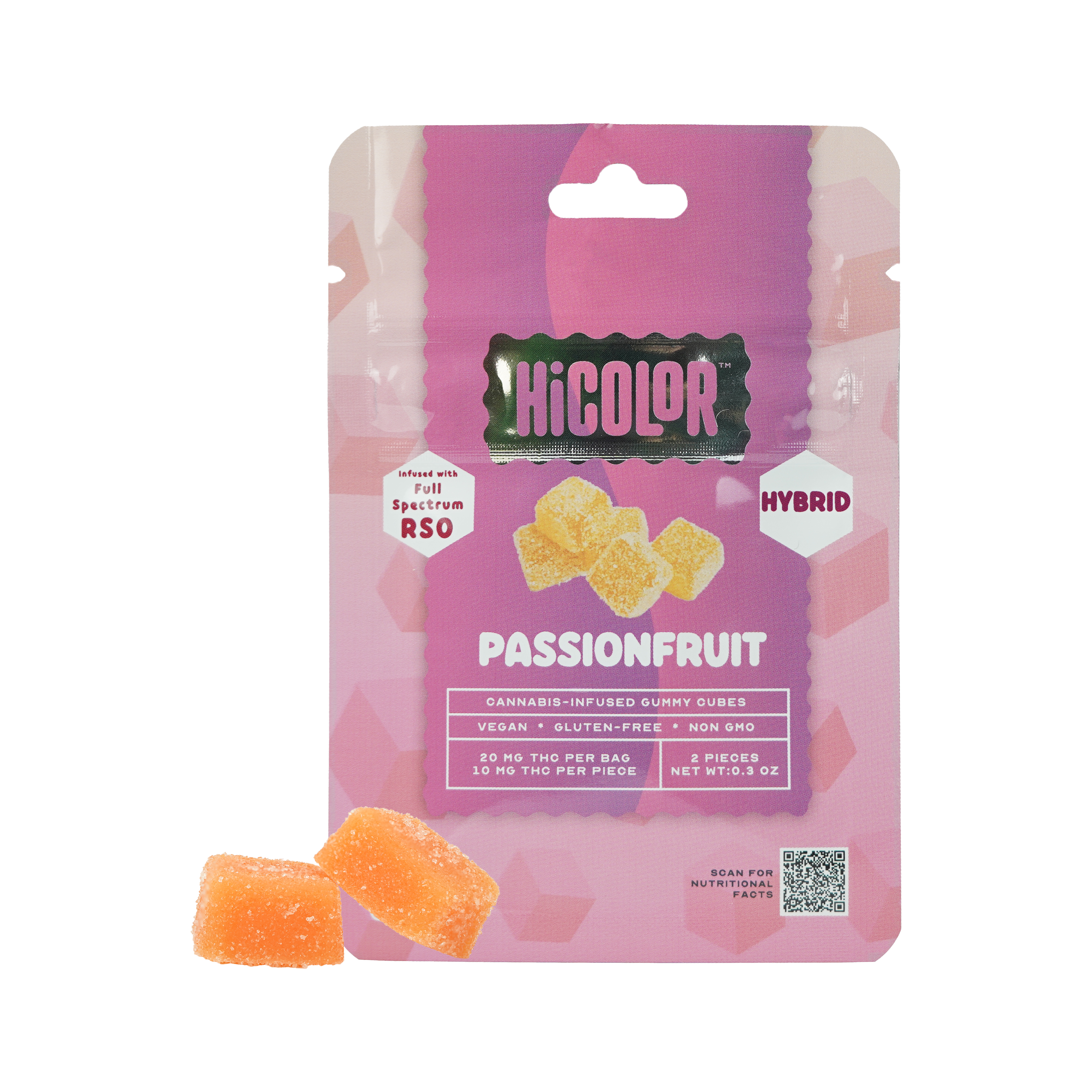 Hi Color | RSO Passionfruit Gummies | 10mg (2ct)