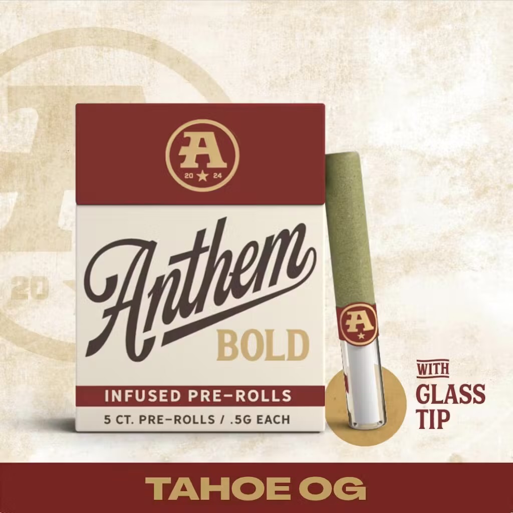 Anthem | Tahoe OG | 5pk Infused Pre Rolls