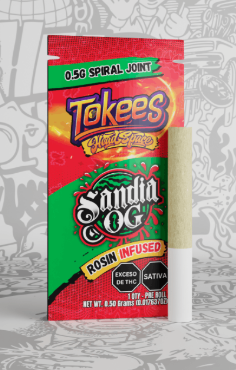 Tokees - Rosin Infused Pre Roll - (S) - Sandia OG