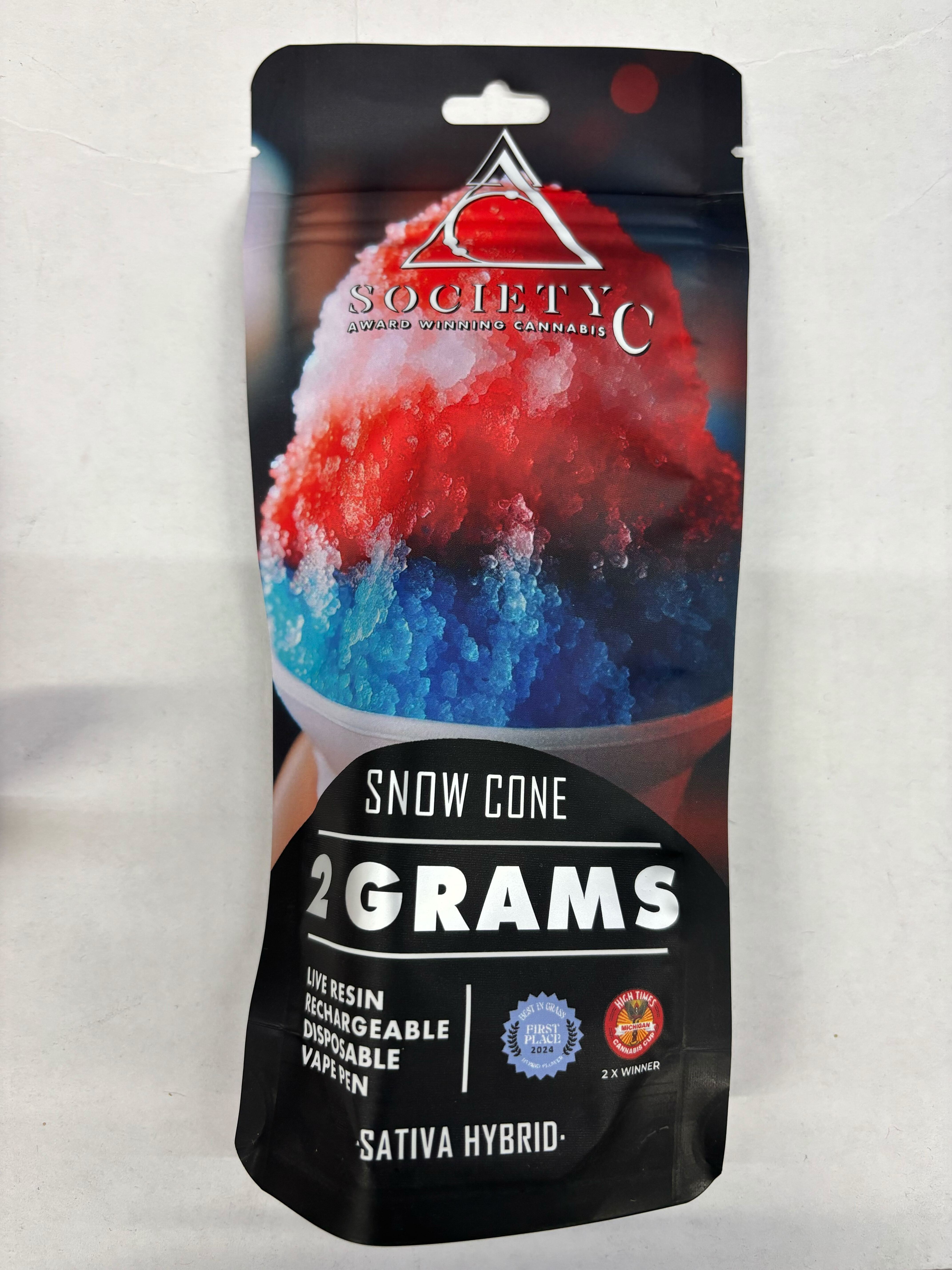 Society C - Snow Cone - Live Resin Disposable