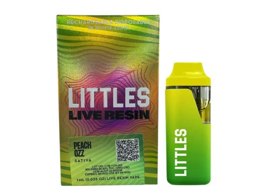 Littles Live Resin AIO Peach Ozz at High Points Dispensary