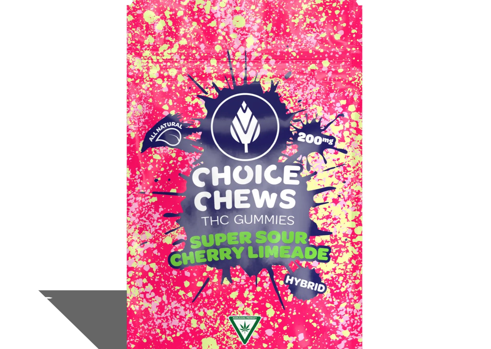 Choice Gummy 10 Pack - Super Sour Cherry  Limeade - 200mg