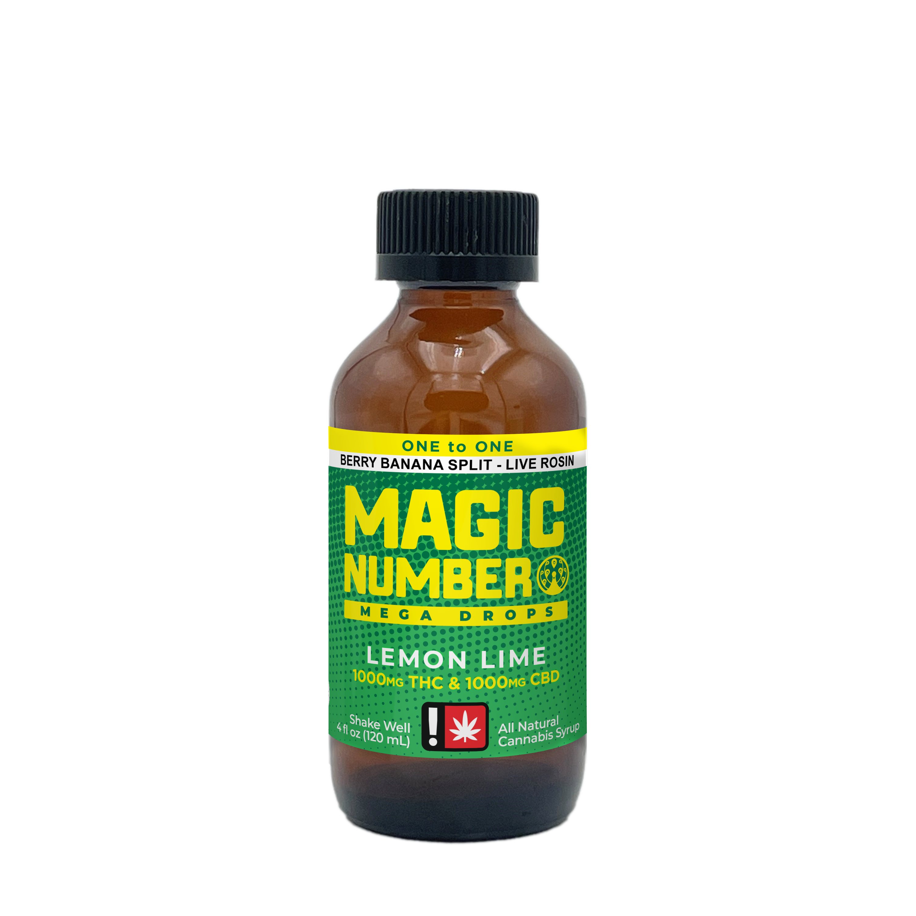 Lemon Lime 1:1 Mega Drops | 1000mg:1000mg Live Rosin