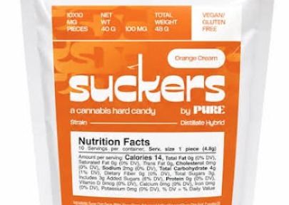Suckers Hard Candy Orange Cream (H) 100mg