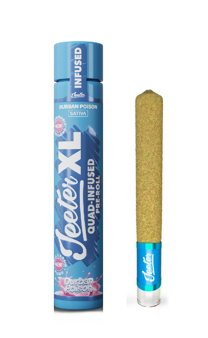 Jeeter | Durban Poison | XL Quad-Infused Pre-Roll 2G