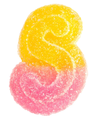 10 x 10mg Fully Blasted Pink Lemonade Gummies