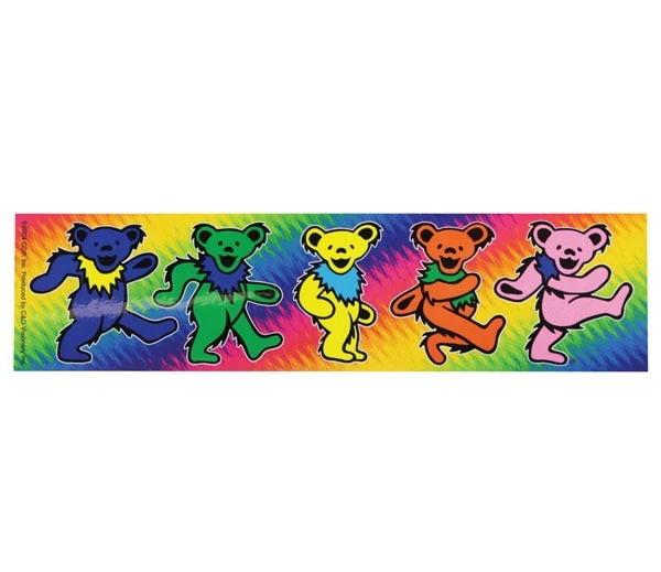 Grateful Dead Dancing Bear Bumper Sticker product photo
