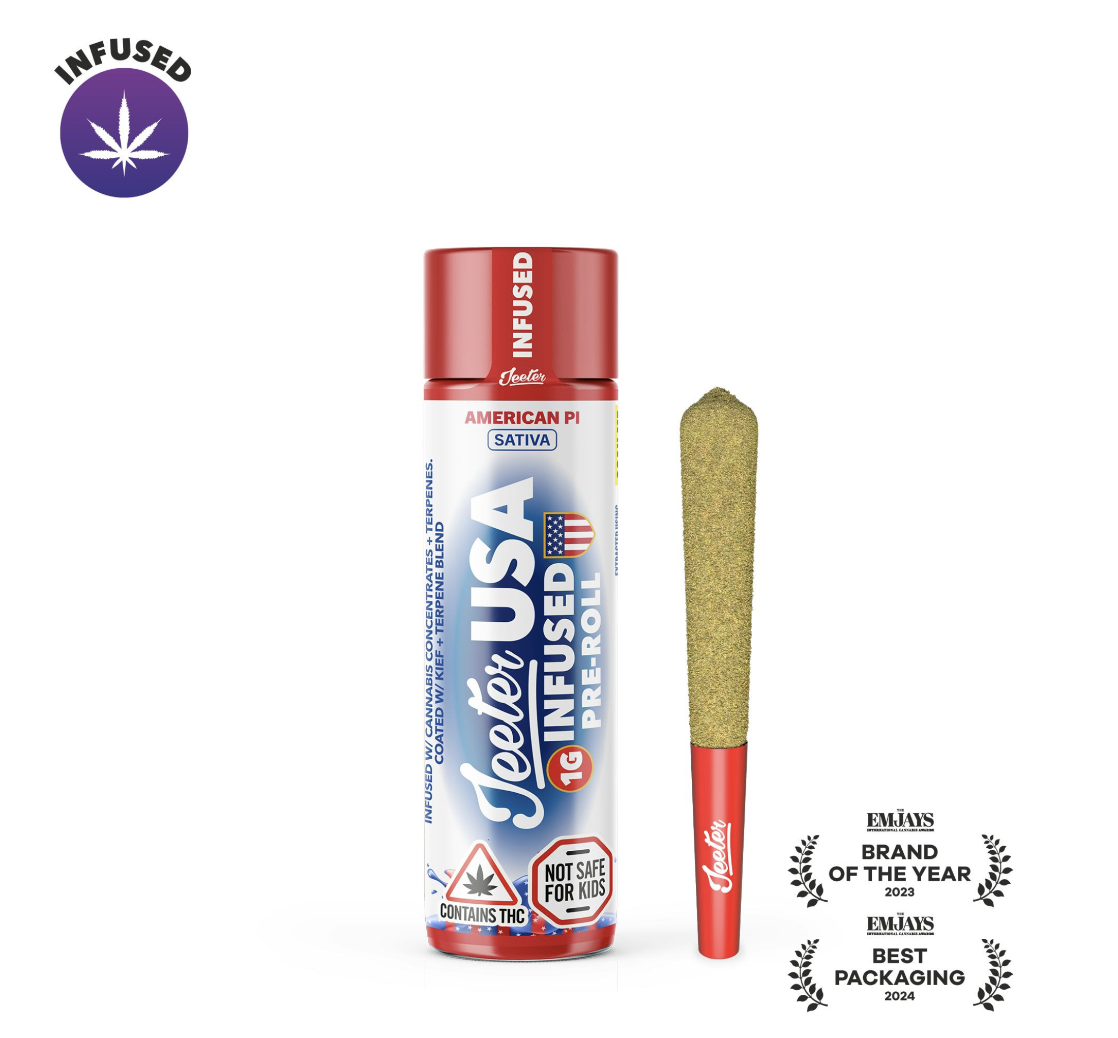 American Pi Jeeter Rosin Infused Joint
