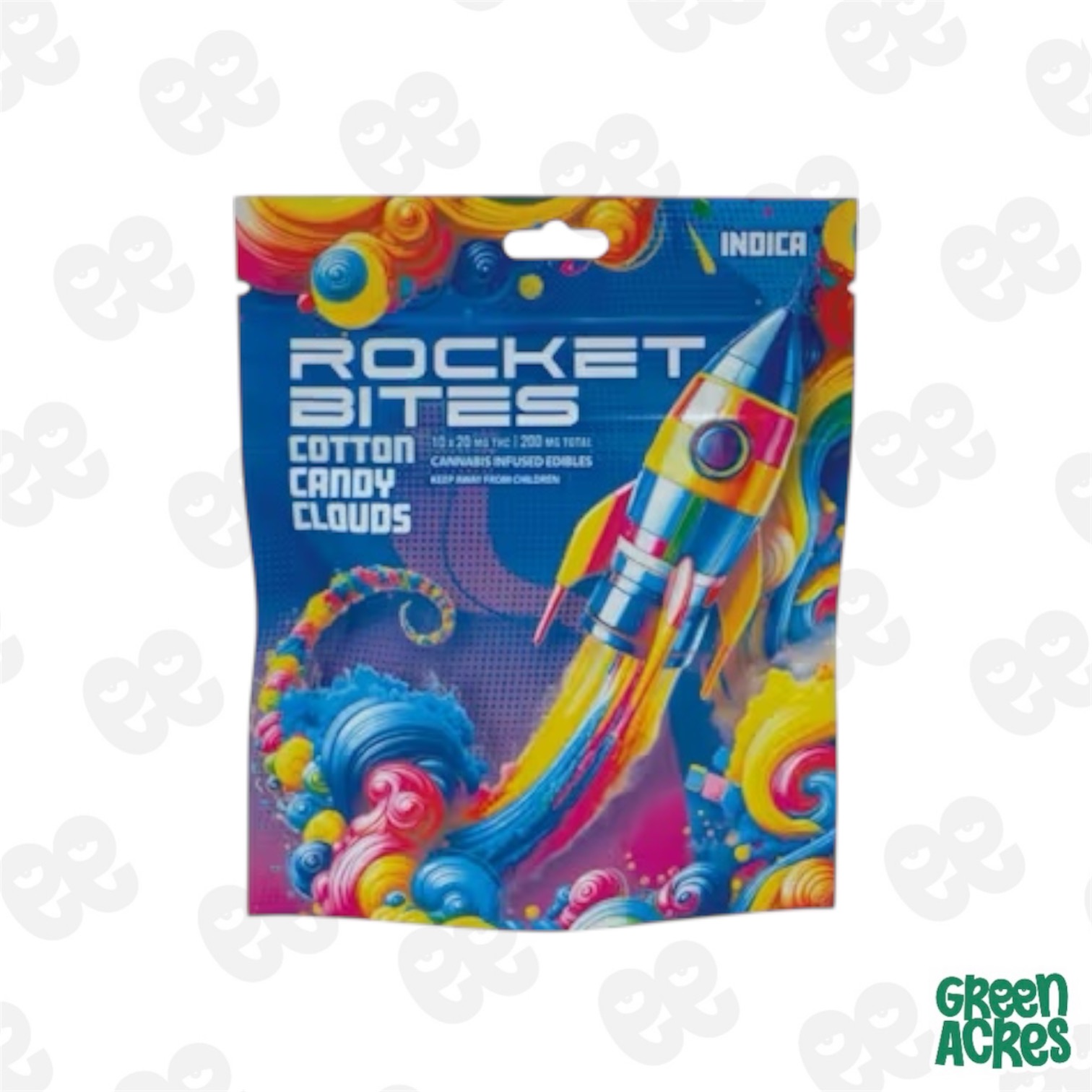 Rocket Bites: Cotton Clouds 200MG Gummies