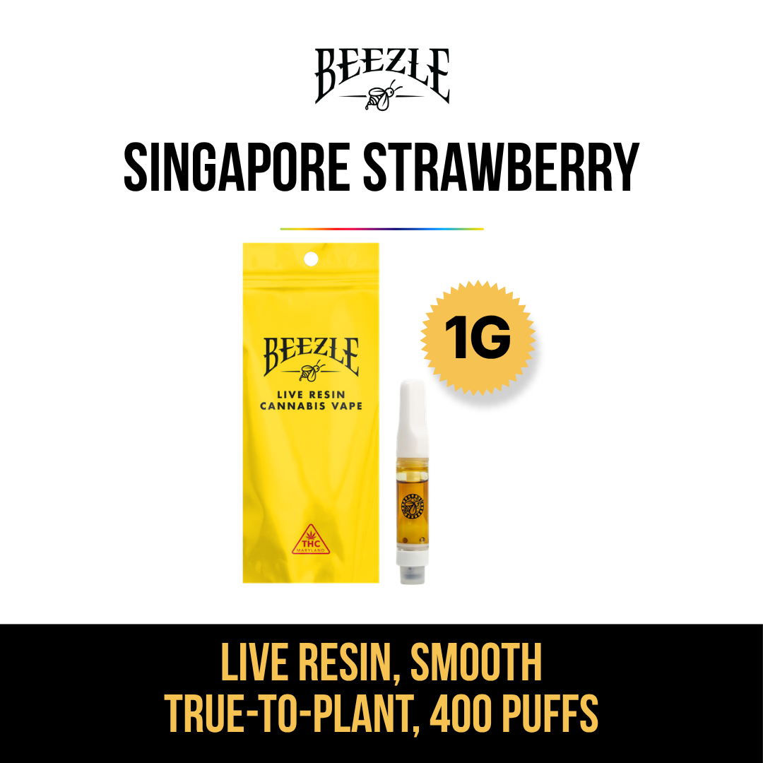 Singapore Strawberry 1G Live Resin Vape