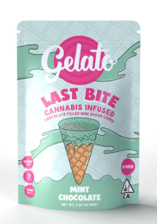 Gelato Last Bite - Mint Chocolate - 200mg Cones