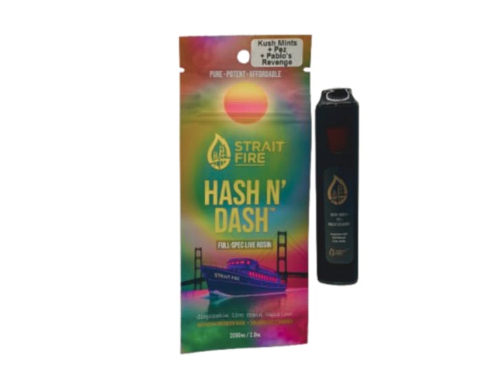 Strait Fire Rosin Disposable | Kush Mints x Pez x Pablo's Revenge