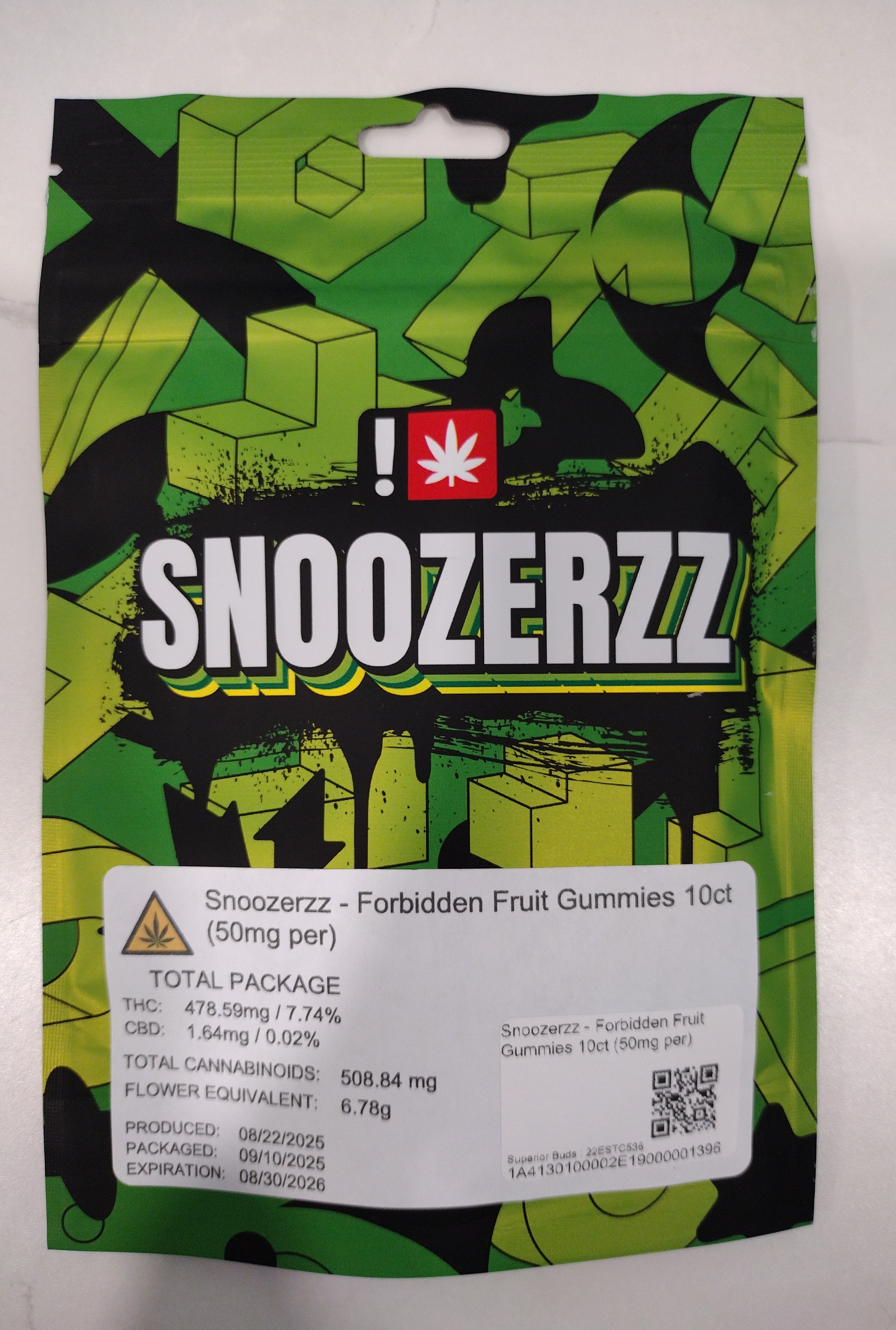 Forbidden Fruit 10 Pk Gummies - 478mg