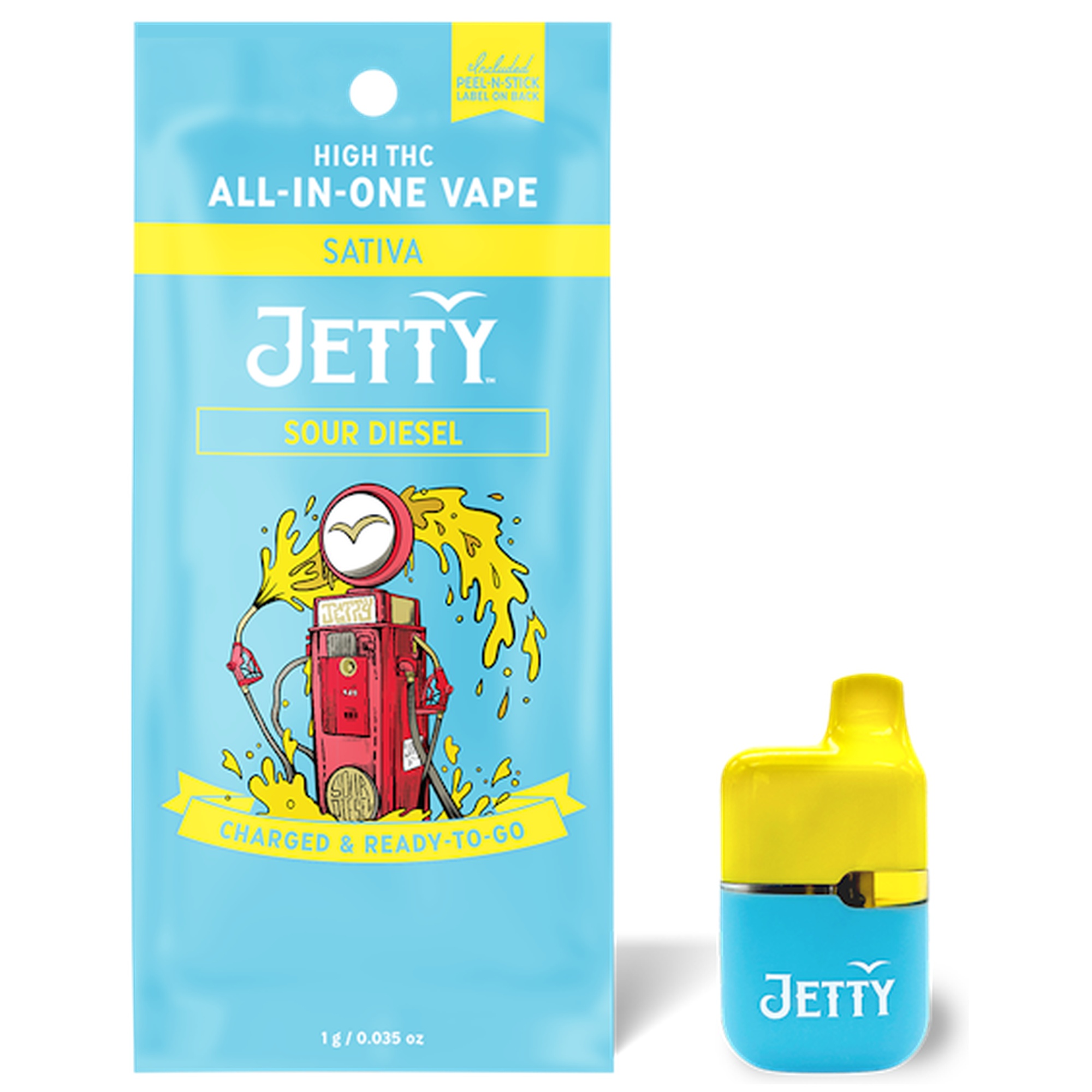 Sour Diesel | Mini Tank AIO High THC Vape | Sativa | 1g