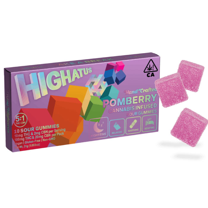 Pomberry Gummies THC:CBN 100mg:20mg