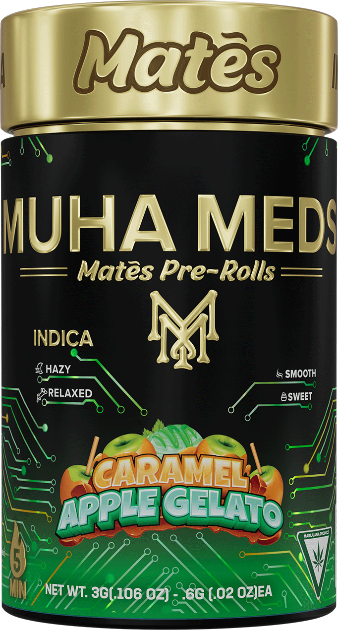Muha Meds Infused Pre-Roll 5pk Caramel Apple Gelato
