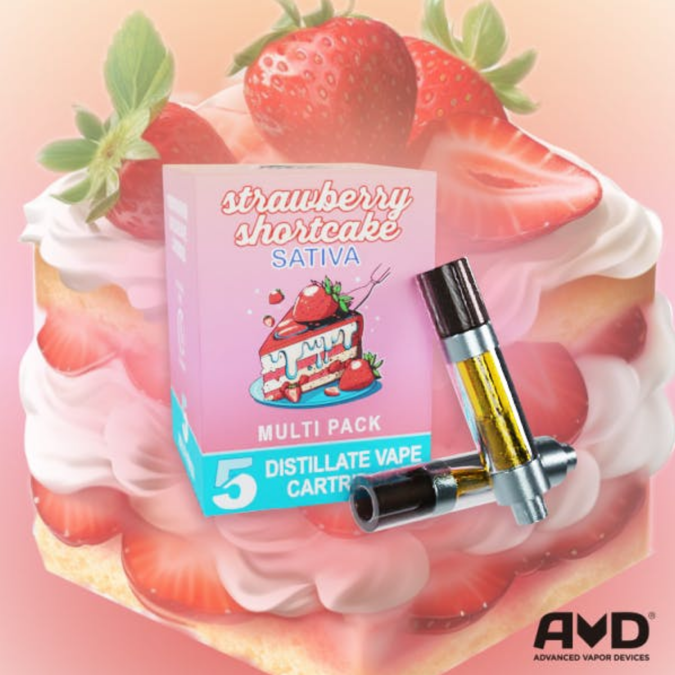 Strawberry Shortcake 5-Pack 1g Cartridges