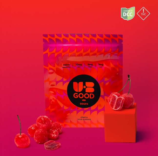 Sour Cherry 2:1:1 THC:THCV:CBC Gummies (10 Pk)