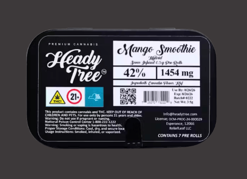 Heady Tree Mango Smoothie Pre Roll Pack