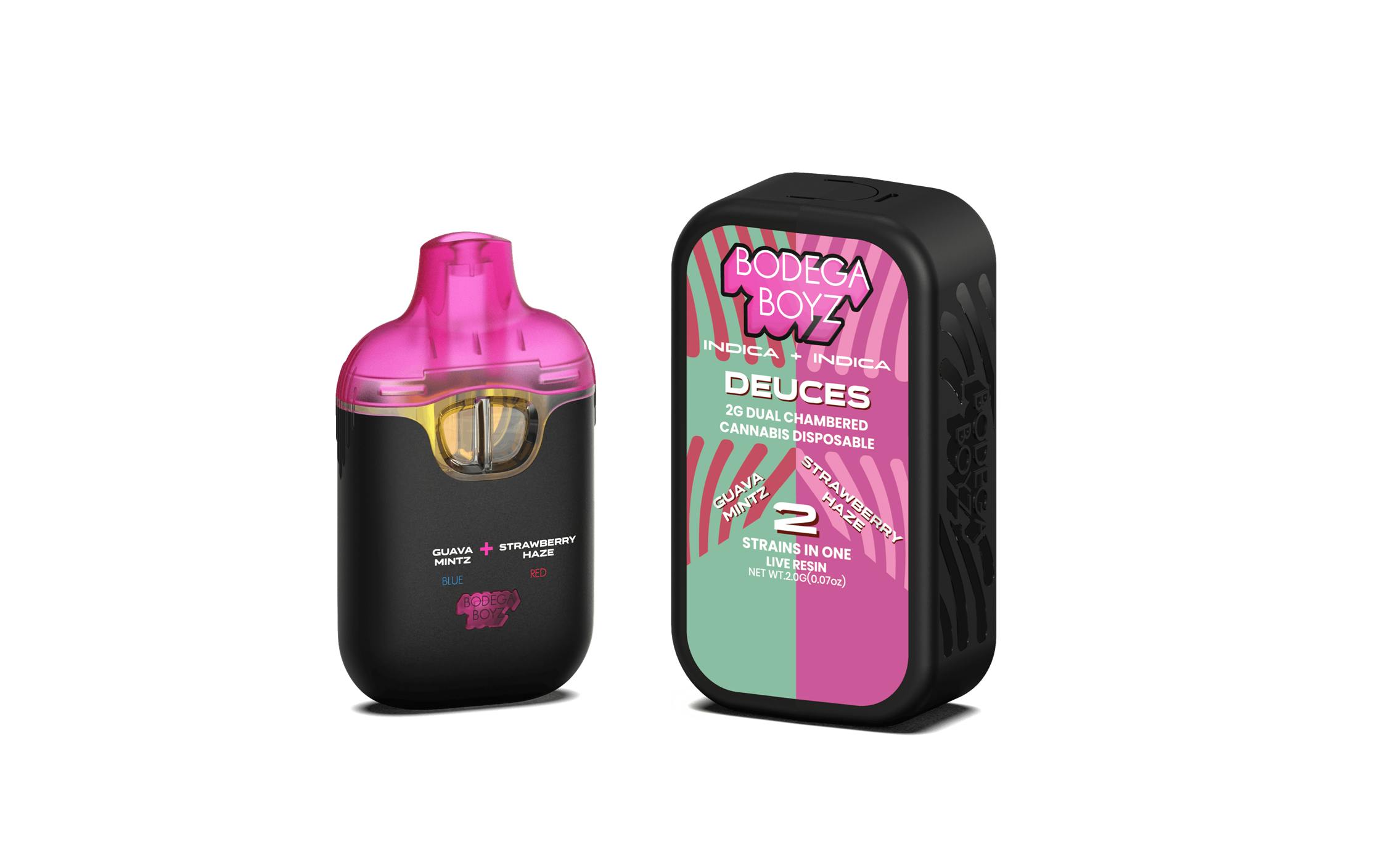 Bodega Boyz | Guava Mintz x Strawberry Haze | Live Resin | Dual Chamber | AIO | 1g by BODEGA BOYZ - vapes cannabis product