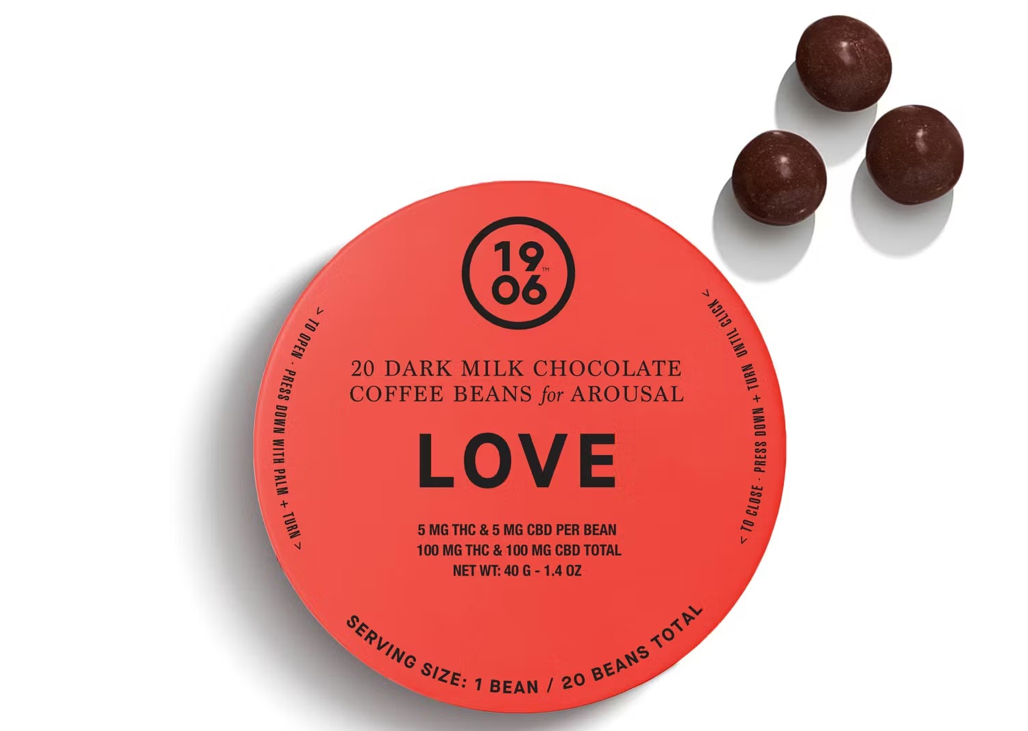 CHOCOLATE COFFEE BEANS - GO - FOR ENERGY - 5MG - 20PK
