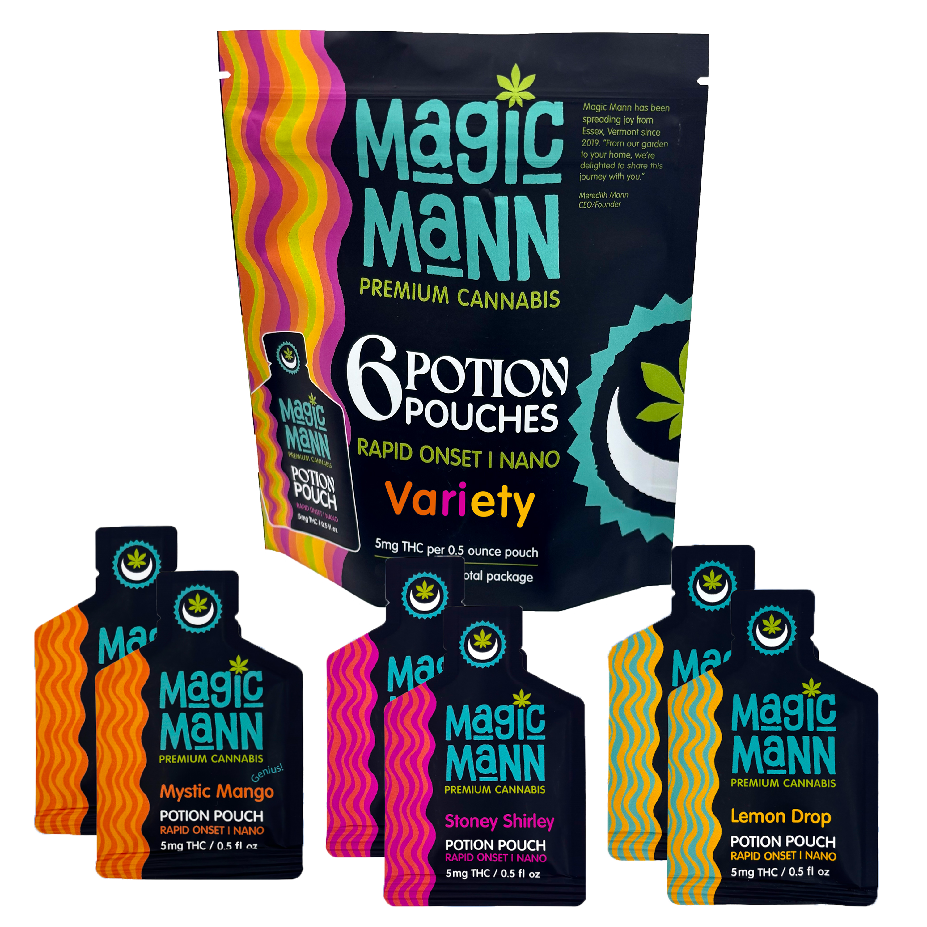 Potion Pouches | Variety Pack | 6 Pack | Magic Mann