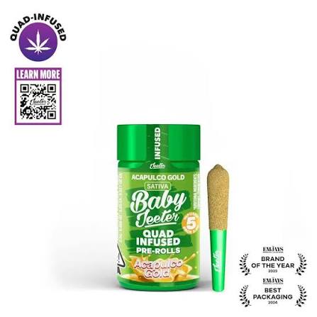 Jeeter | 5 pack Summer Essentials Infused Pre-rolls | Apple Crisp | 5 x .5g